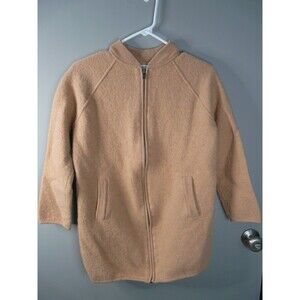 Madewell Womens XS Merino Wool Long Sleeve Full Zip Jacket Peach